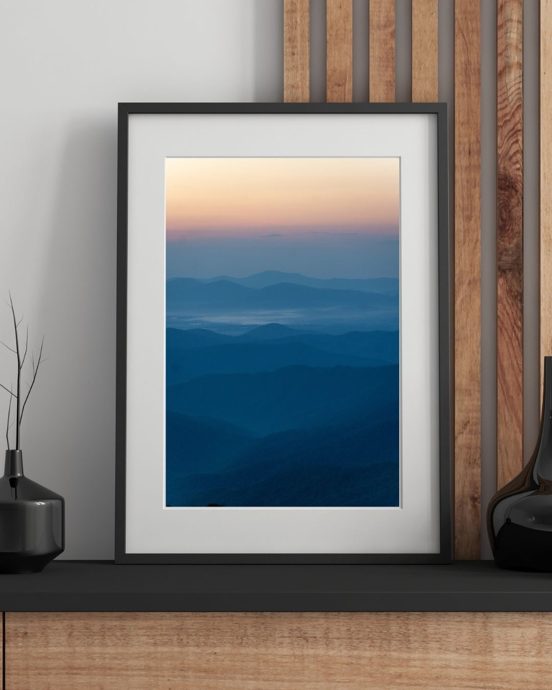 Blue Ridge Parkway Sunset - Blue