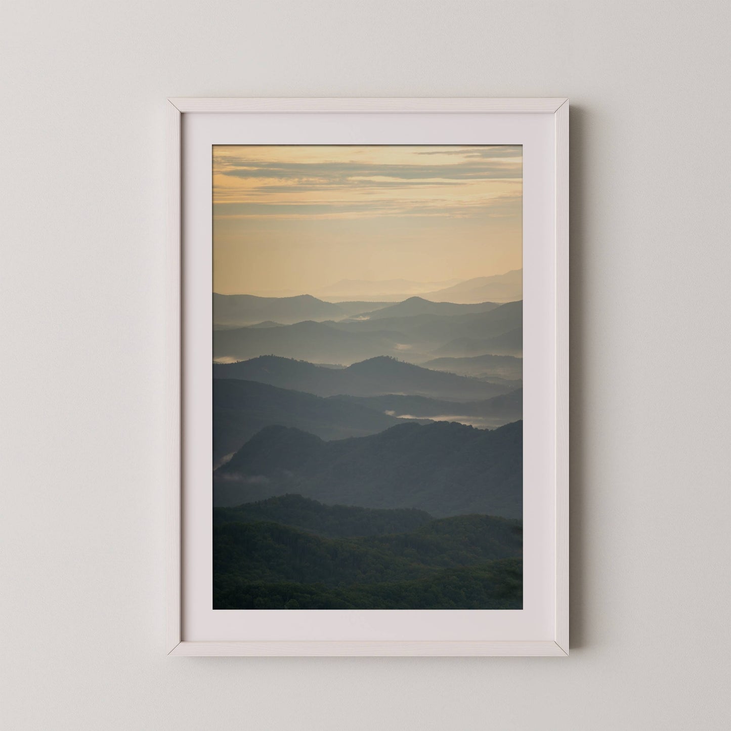Blue Ridge Parkway Sunset - Green to Gold