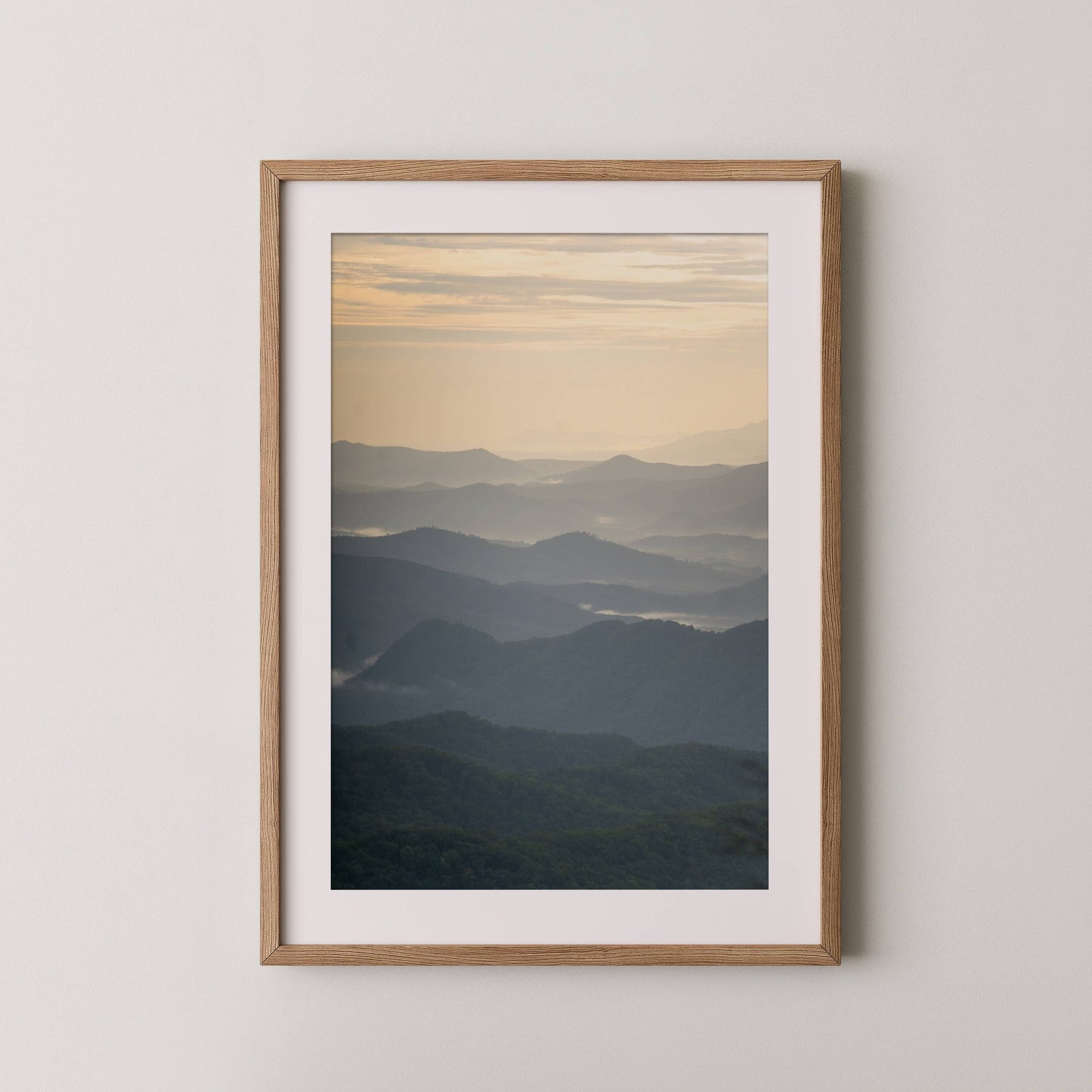 Blue Ridge Parkway Sunset - Yellow