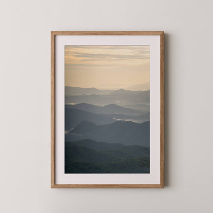 Blue Ridge Parkway Sunset - Yellow