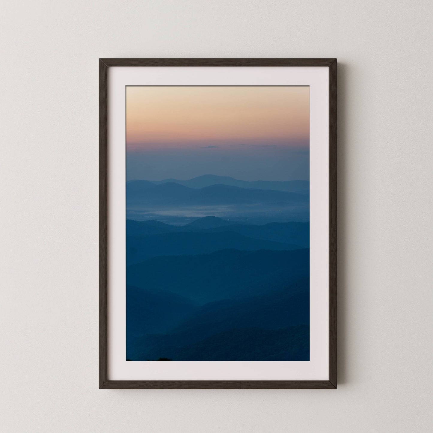 Blue Ridge Parkway Sunset - Blue