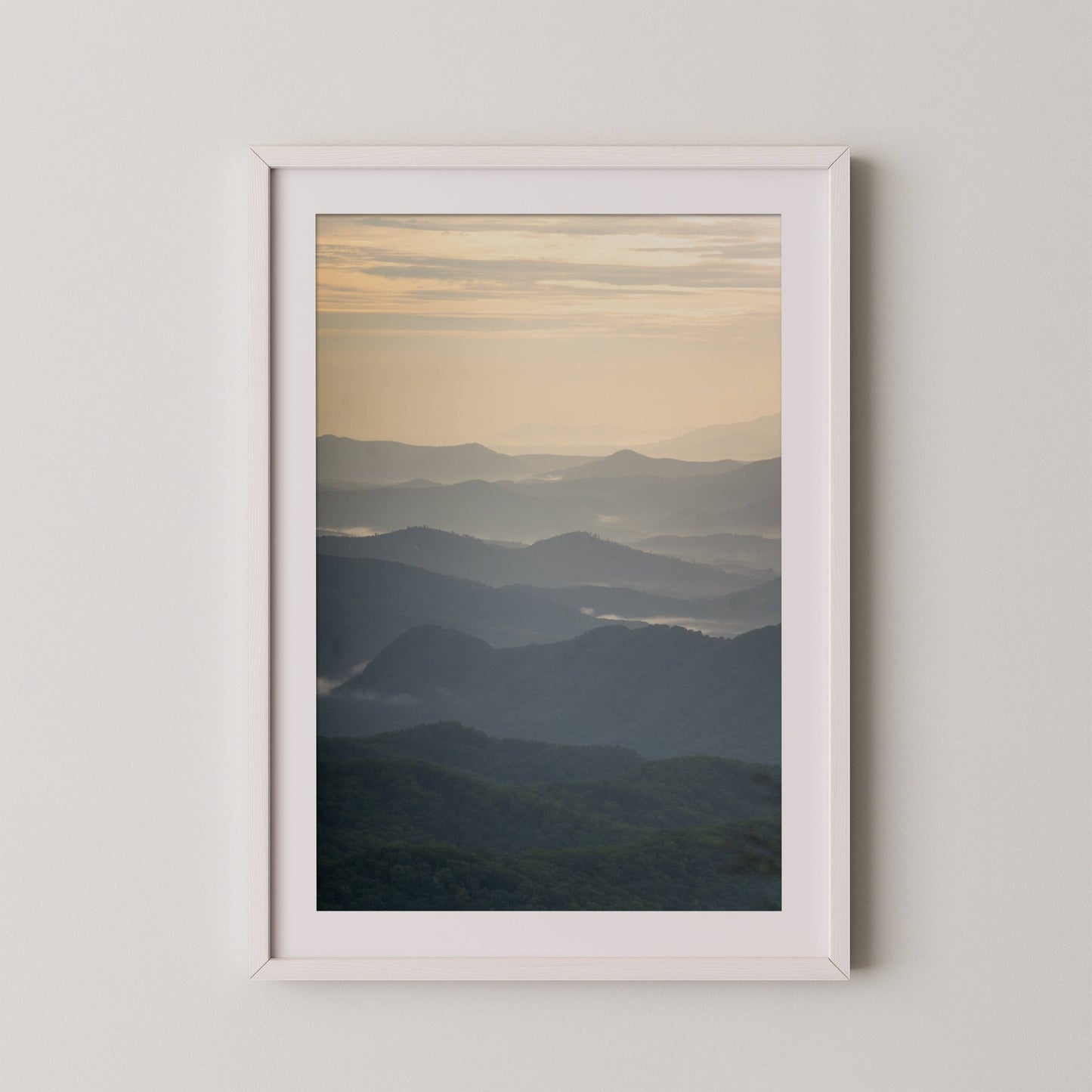 Blue Ridge Parkway Sunset - Yellow