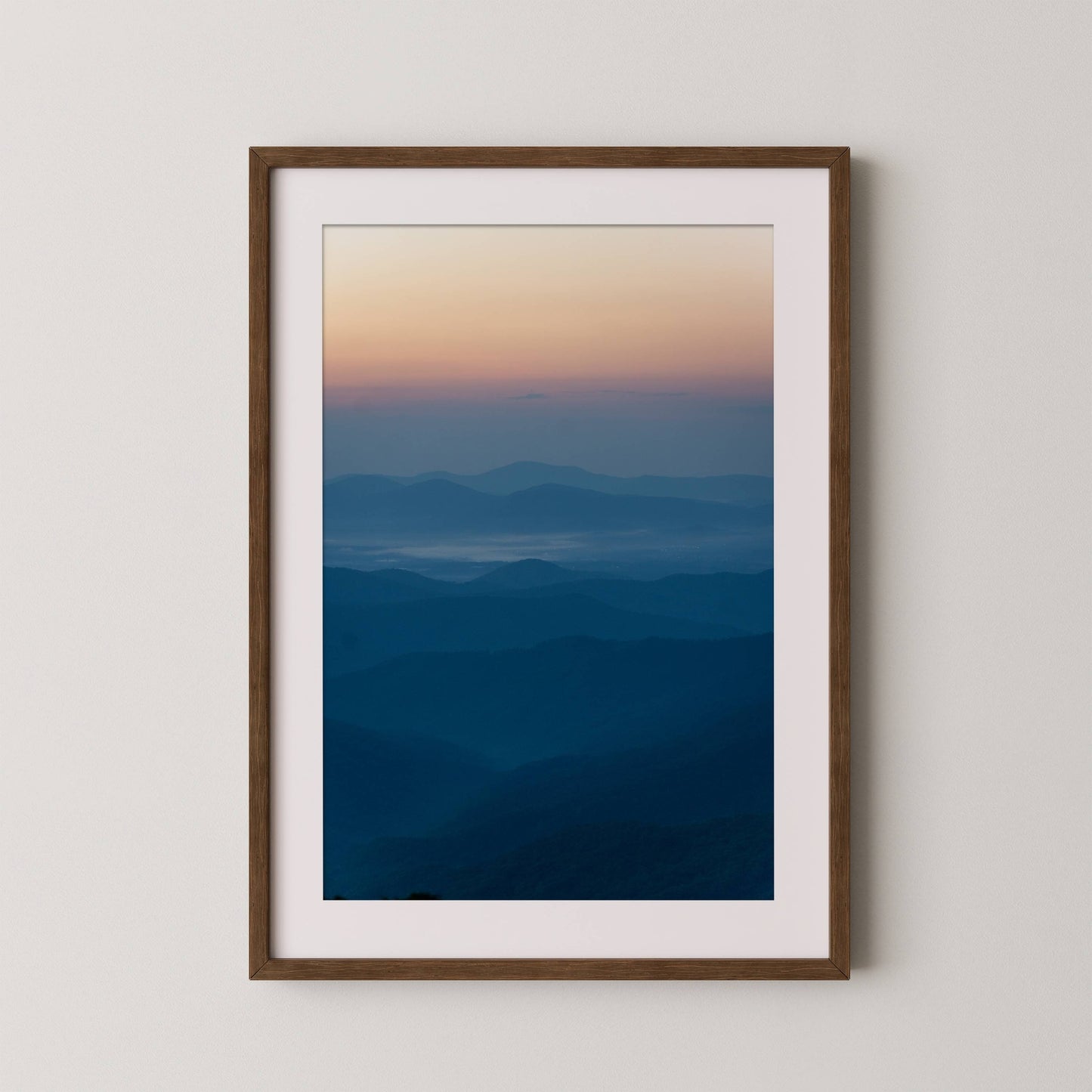 Blue Ridge Parkway Sunset - Blue