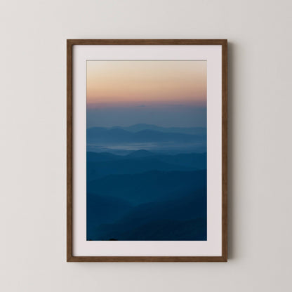 Blue Ridge Parkway Sunset - Blue