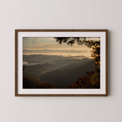 Blue Ridge Parkway Sunset - Fall