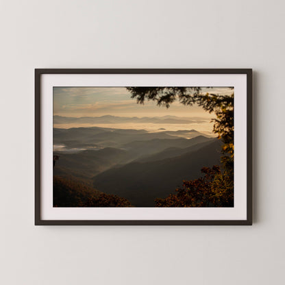 Blue Ridge Parkway Sunset - Fall