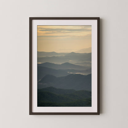 Blue Ridge Parkway Sunset - Green to Gold