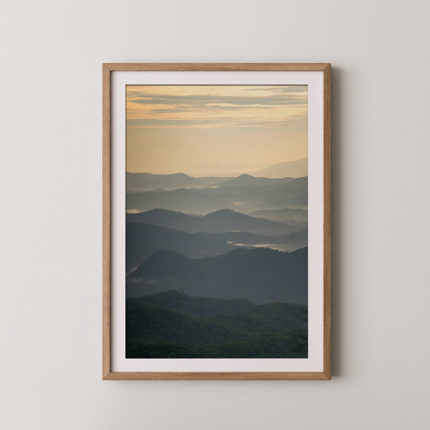 Blue Ridge Parkway Sunset - Green to Gold