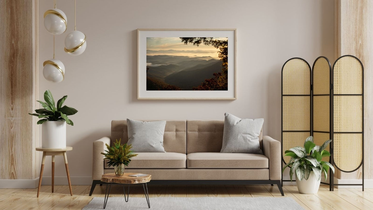 Blue Ridge Parkway Sunset - Fall