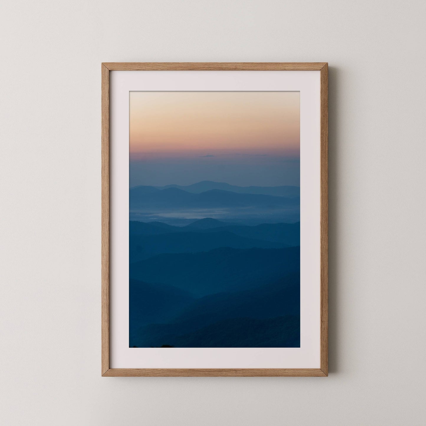 Blue Ridge Parkway Sunset - Blue