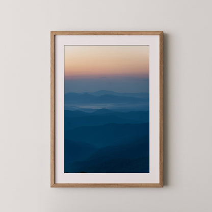 Blue Ridge Parkway Sunset - Blue