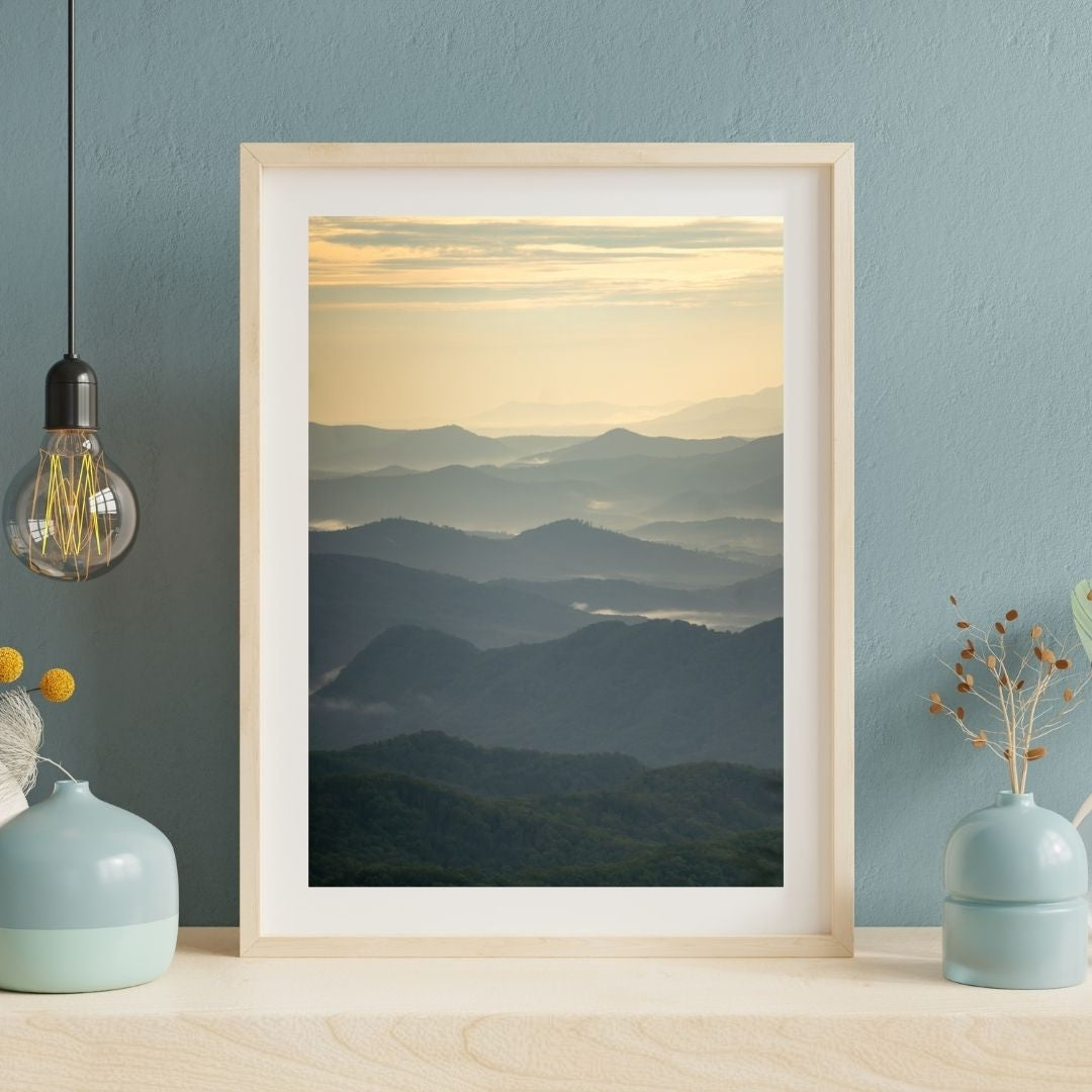 Blue Ridge Parkway Sunset - Green to Gold