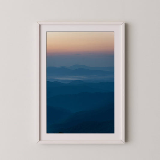 Blue Ridge Parkway Sunset - Blue