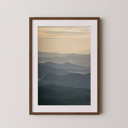 Blue Ridge Parkway Sunset - Yellow